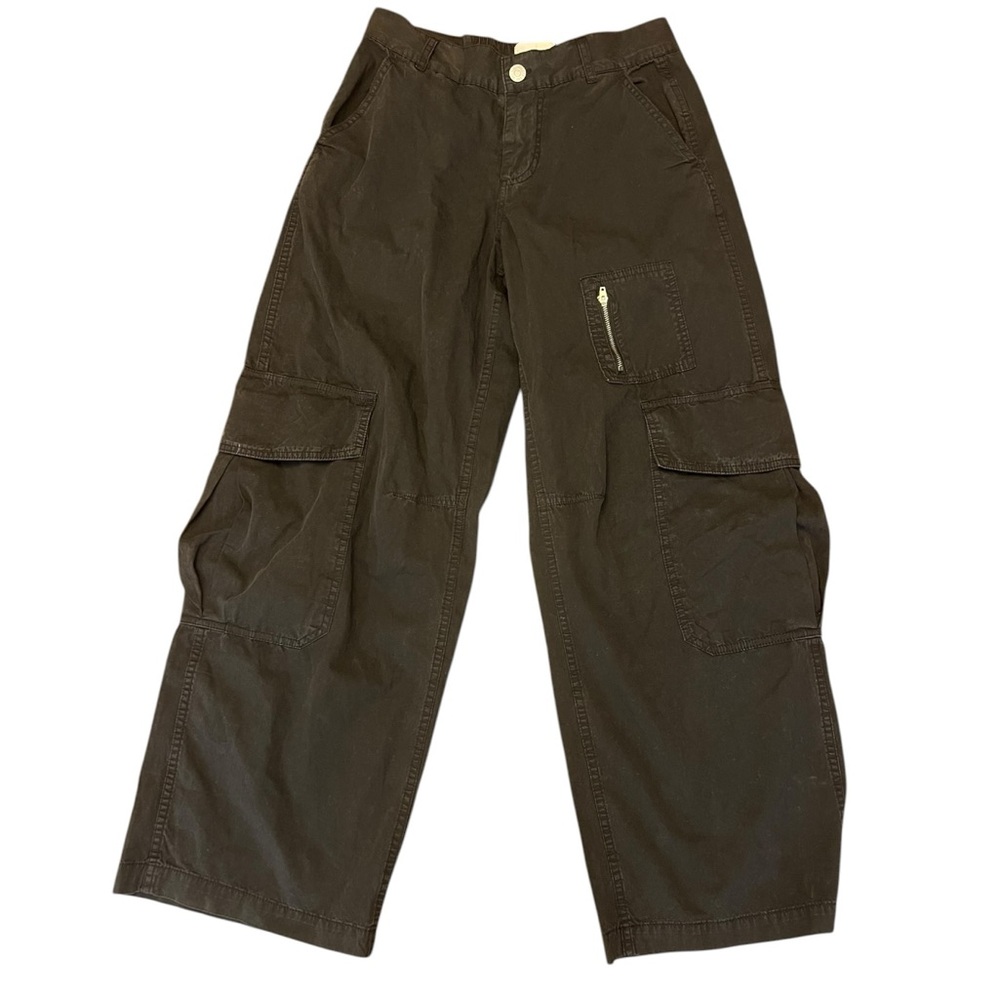Skatergirl Urban Outfitters BDG Black Wide Leg Women's Cargo pants, Size US 2